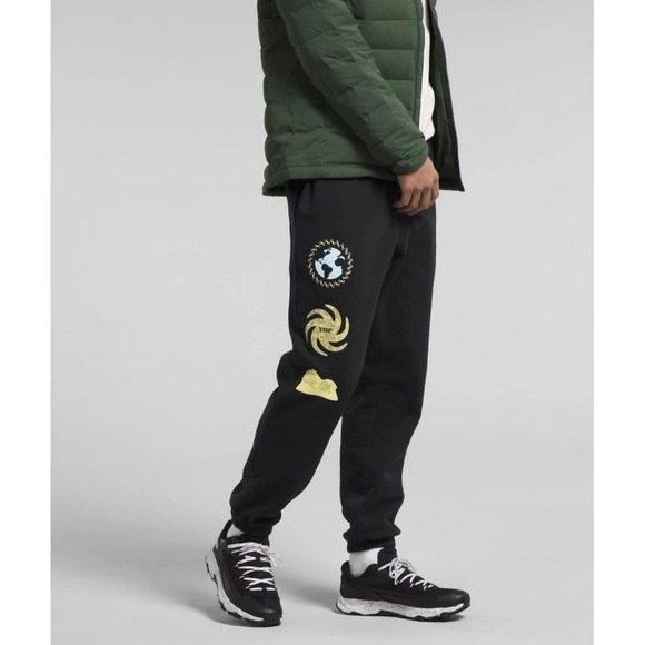 The North Face TNF Men's Half Dome Sweatpant Black/Snow XS Joggers NWT - Picture 1 of 9